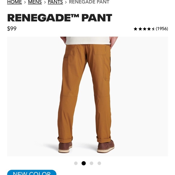 Kühl Men’s Renegade Pant - Teak 30x32 - Picture 9 of 14
